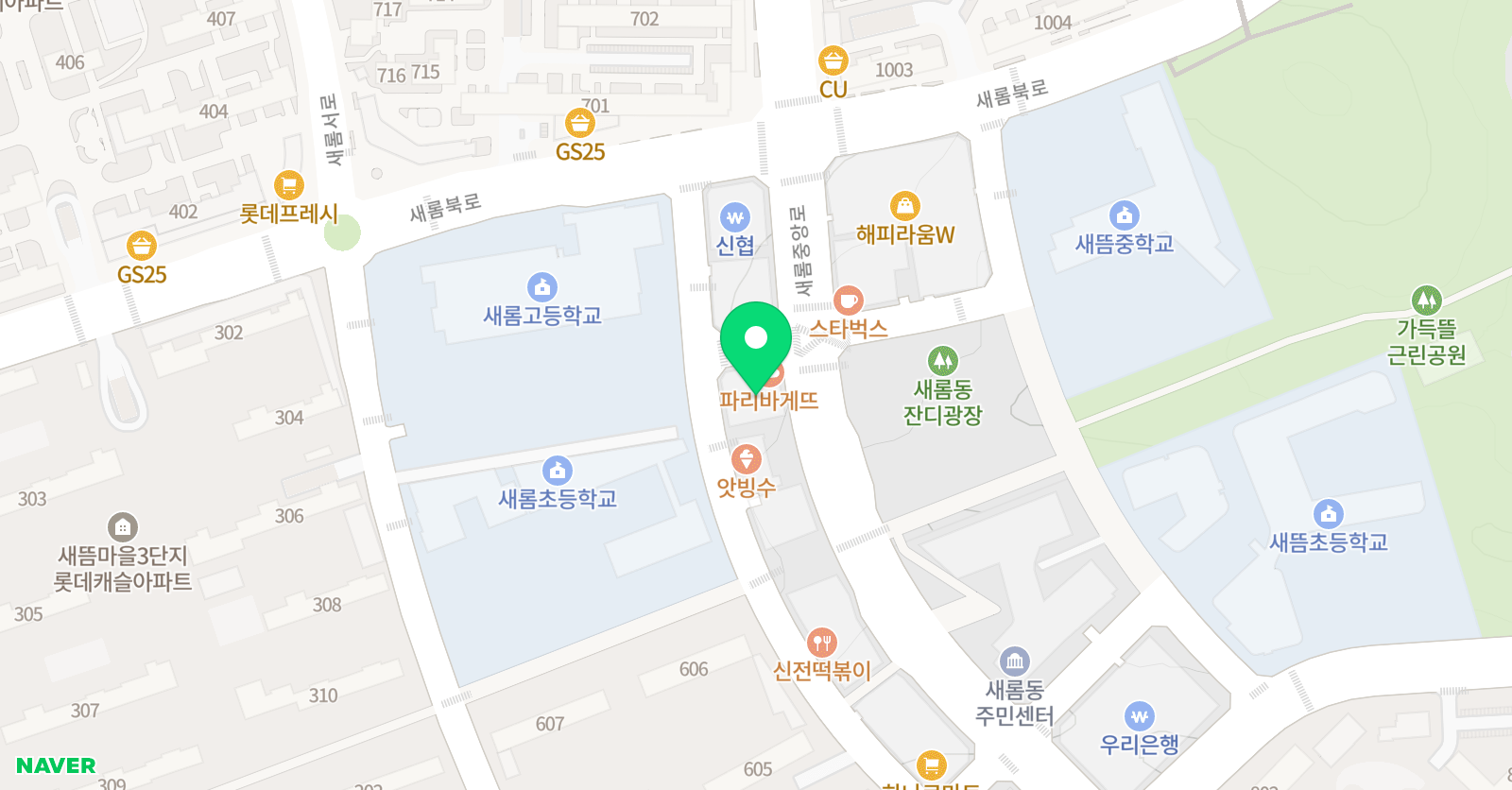 올리브 피아노음악학원 위치