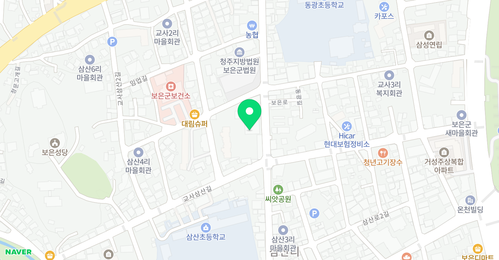 공터 영어 충북보은센터 위치