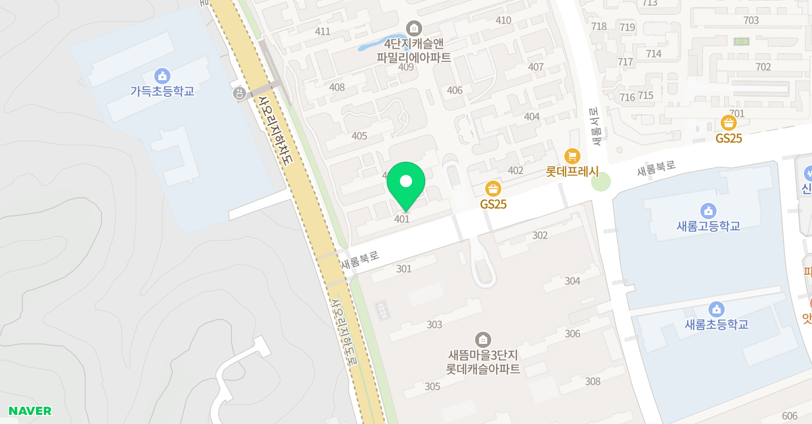 아소비 세종새뜸마을4단지점 위치