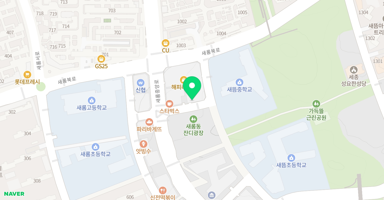 리드101 세종새롬점 위치