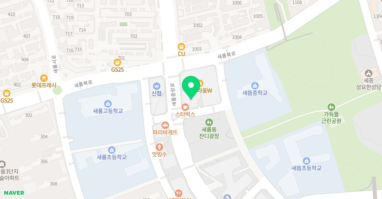 새빛 태권도 위치