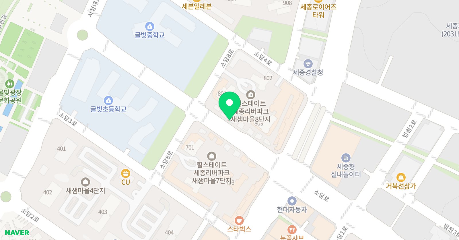 소담 수학학원 위치