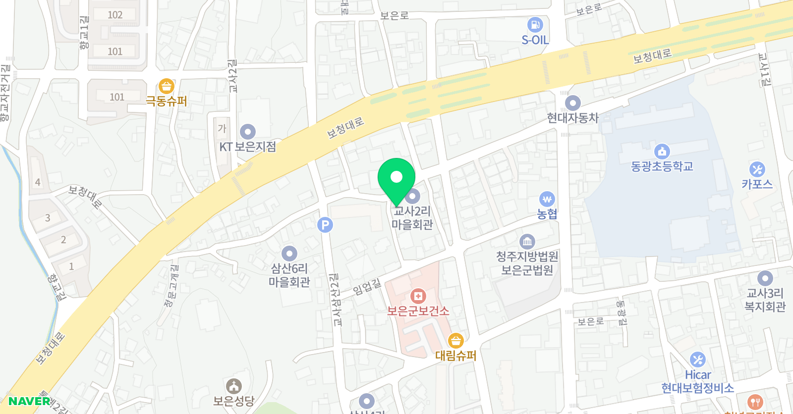 한길 보습학원 위치