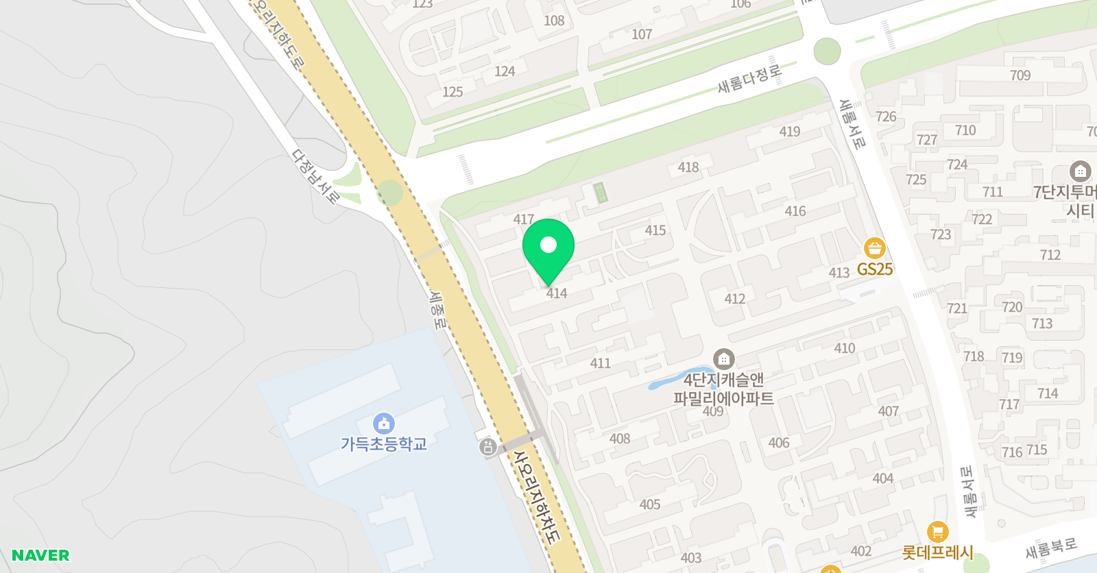 뮤엠영어 가득캐슬NEST 위치