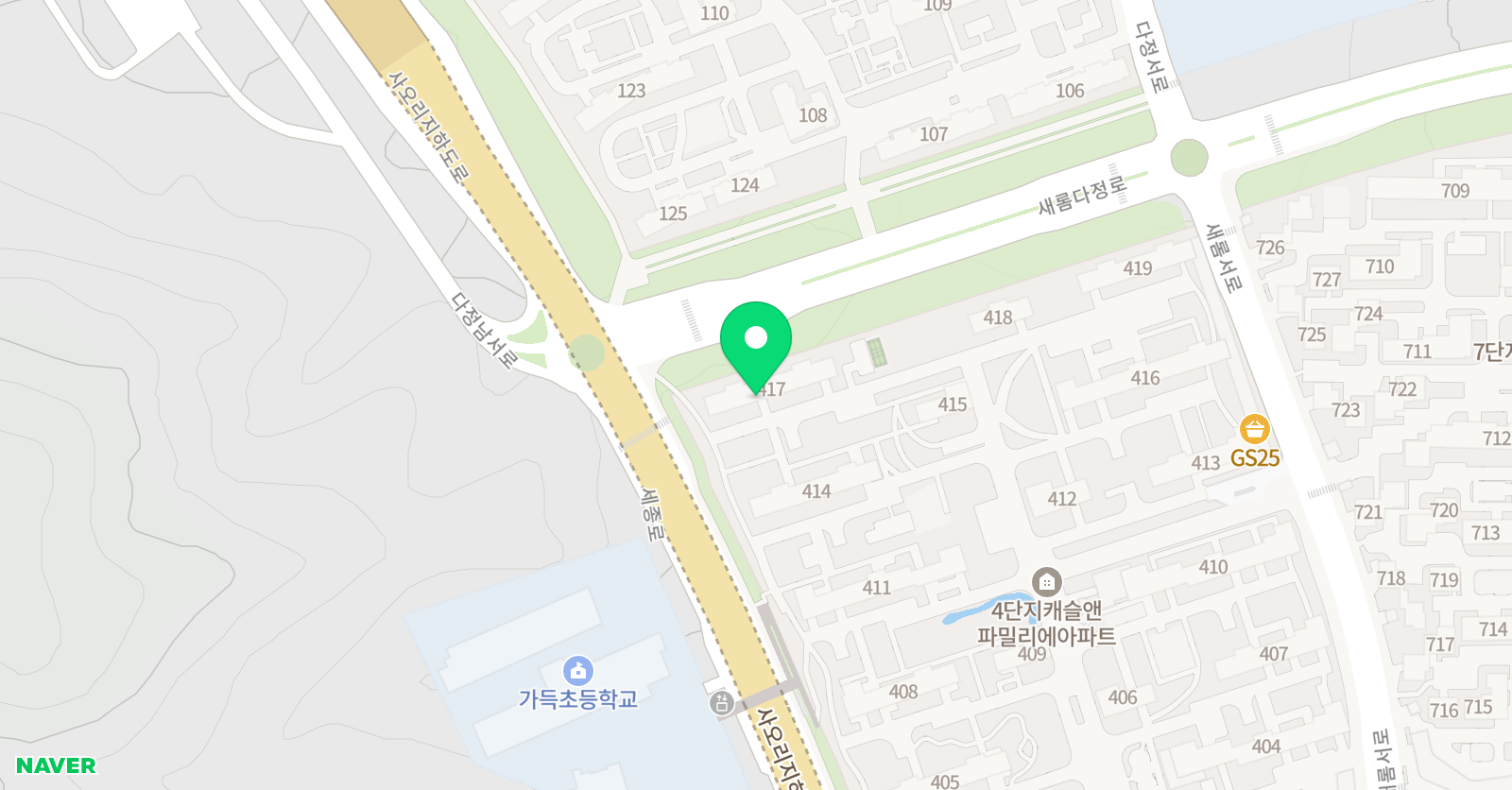 YES양샘 영어 위치