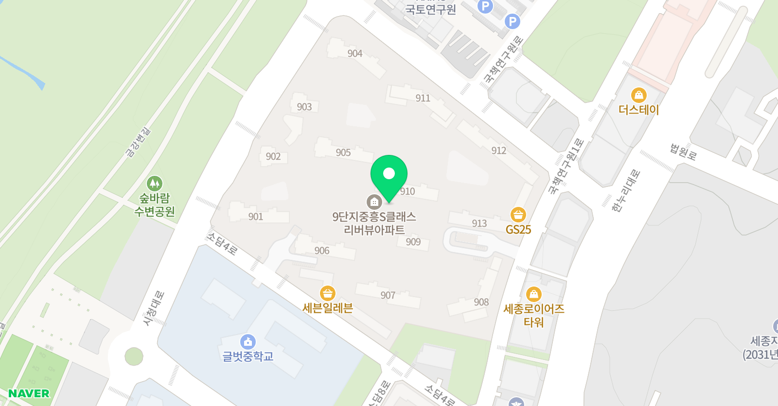 아소비큐미르 소담학원 위치