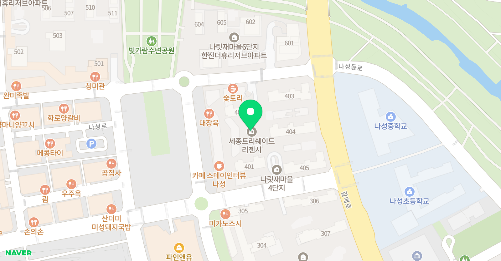 영수생각학원 위치
