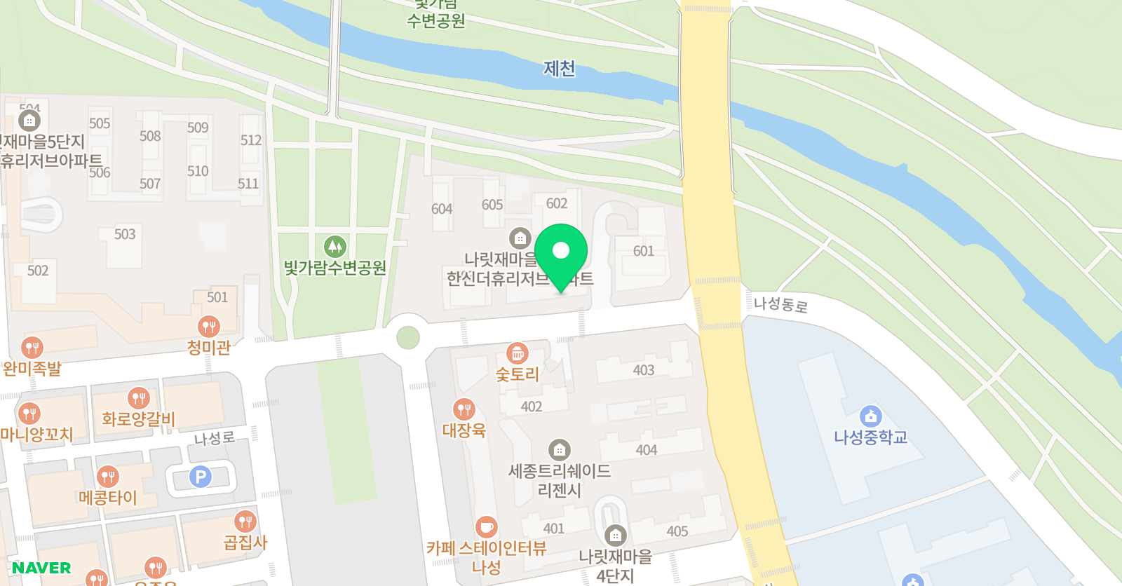 어썸음악학원 위치