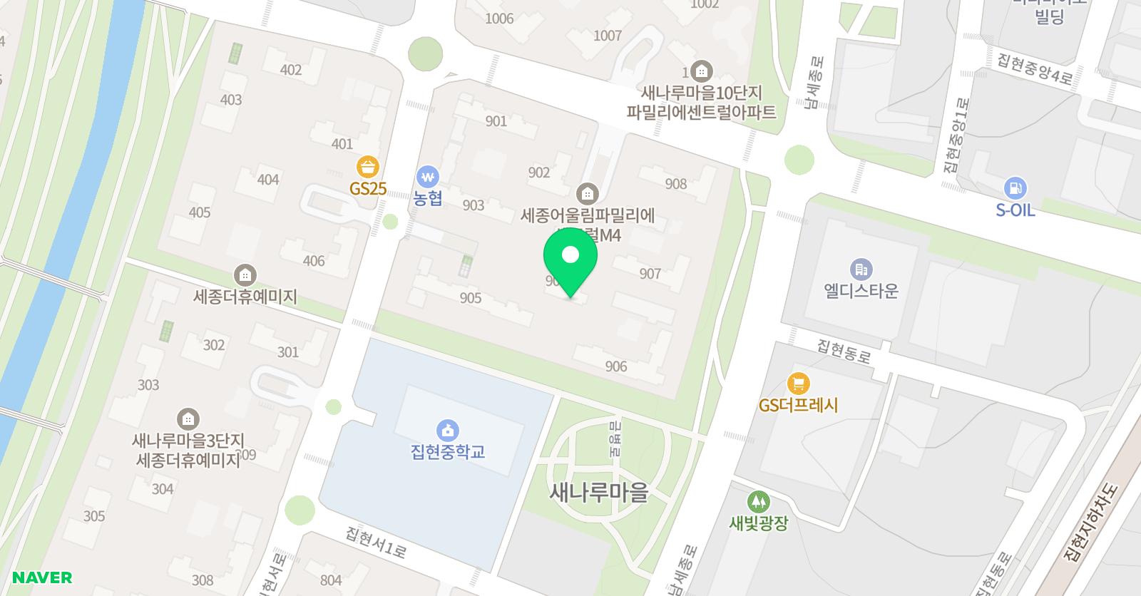 삼성영어셀레나 새나루9단지학습관 위치