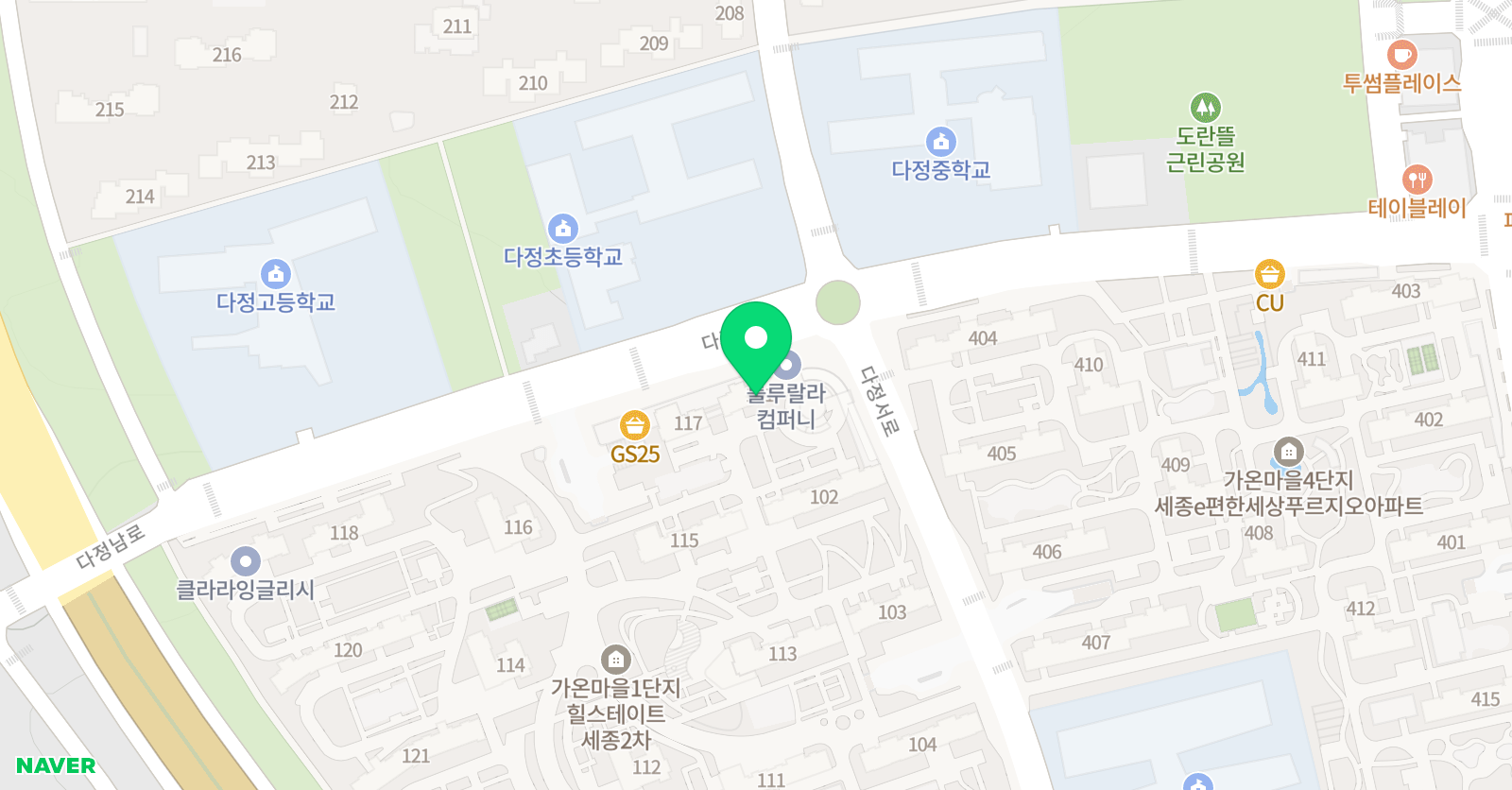 화실밈 위치