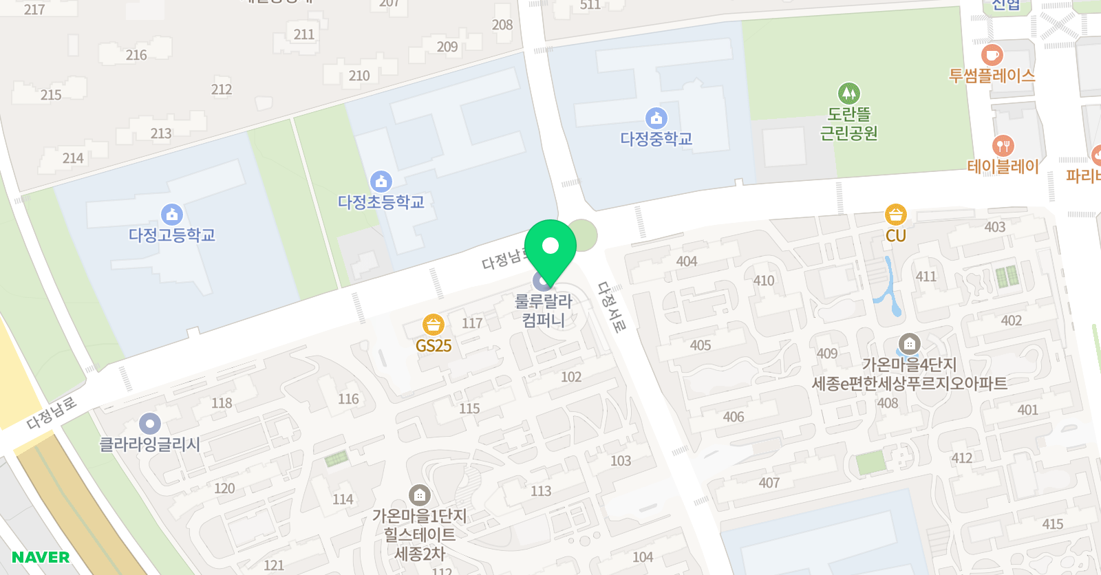 다정MBA 태권도 1관 위치