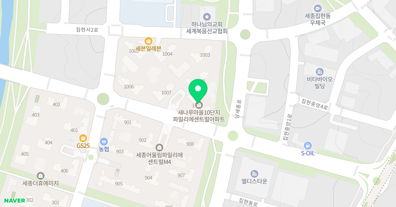 링키영어 집현파밀리에점 위치