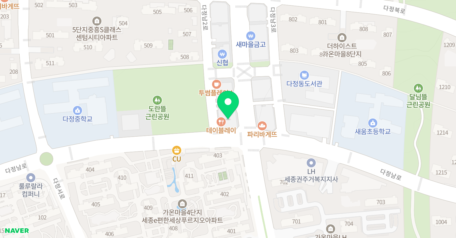 엠큐브 학원 위치