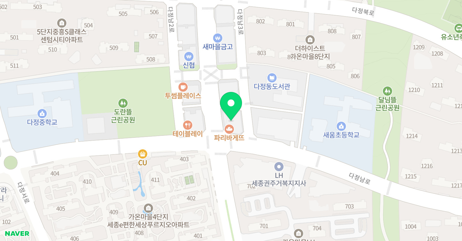 아소비 책통클럽 다정학원 위치