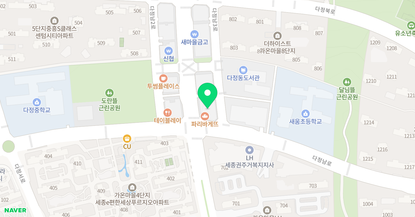 아이라이크그린앤퍼포먼스미술학원 위치