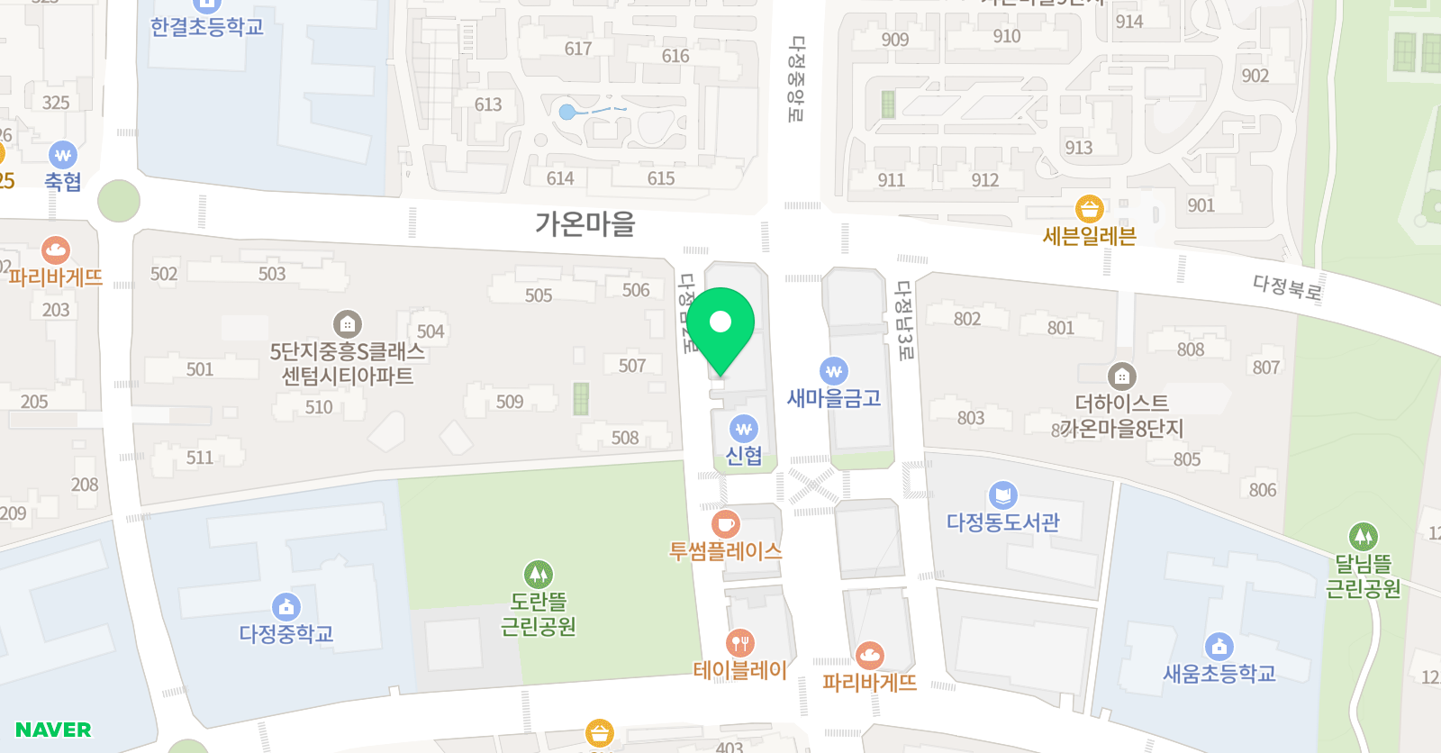 봉쌤 수학학원 위치