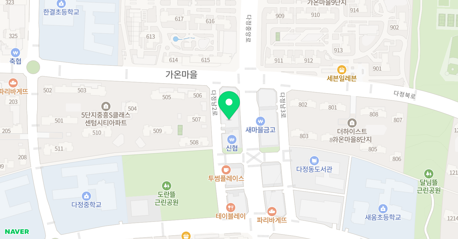 대쮸랜드 위치