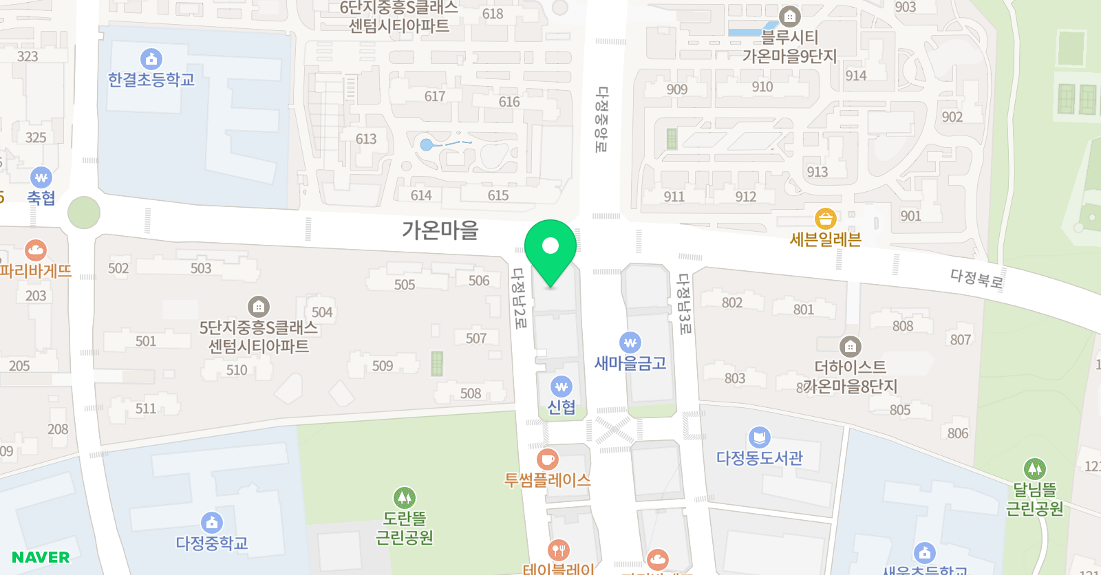 다정 독서논술학원 위치