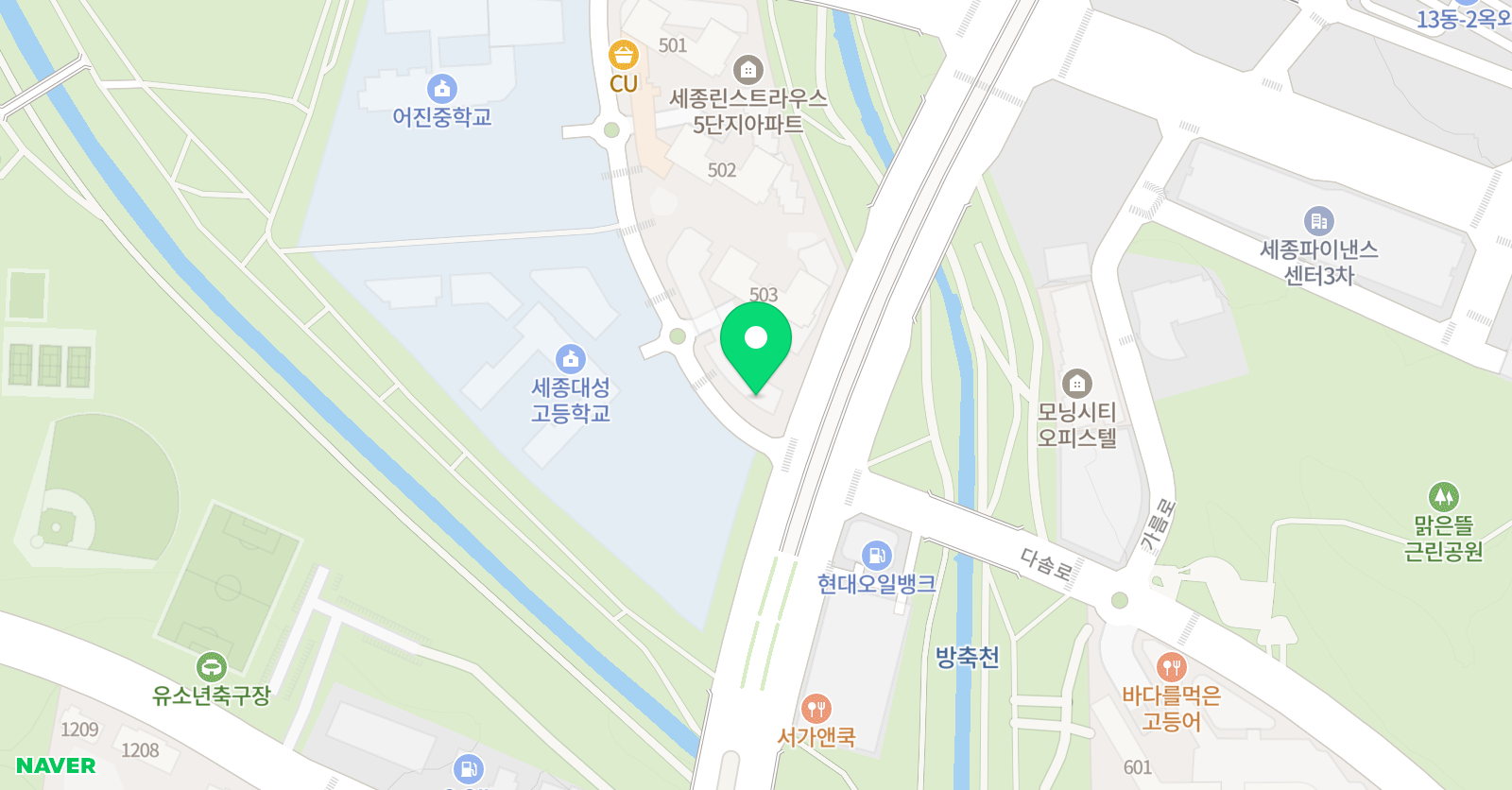 에듀아트애니프로만화학원 위치