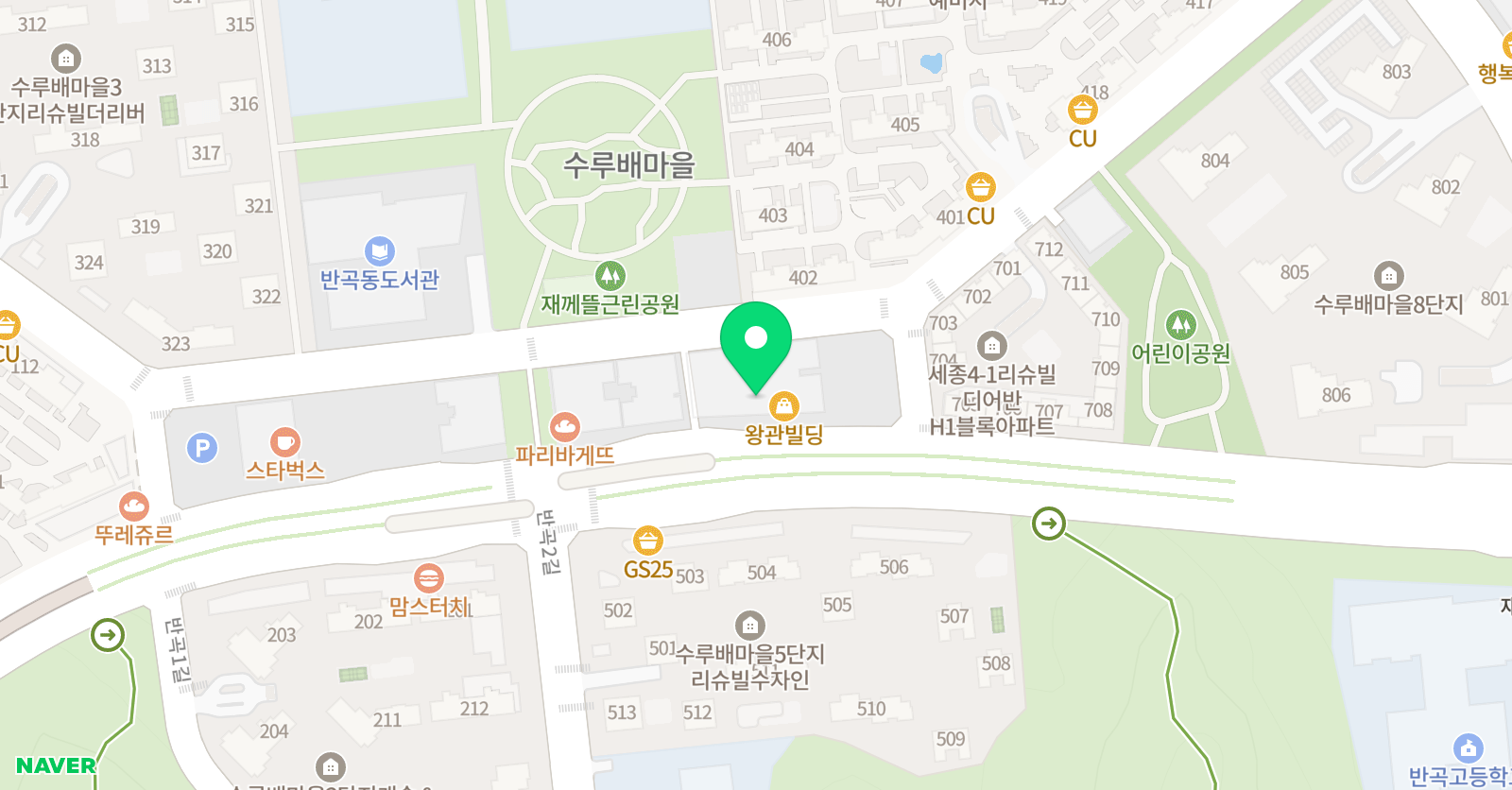 수루배 피아노학원 위치