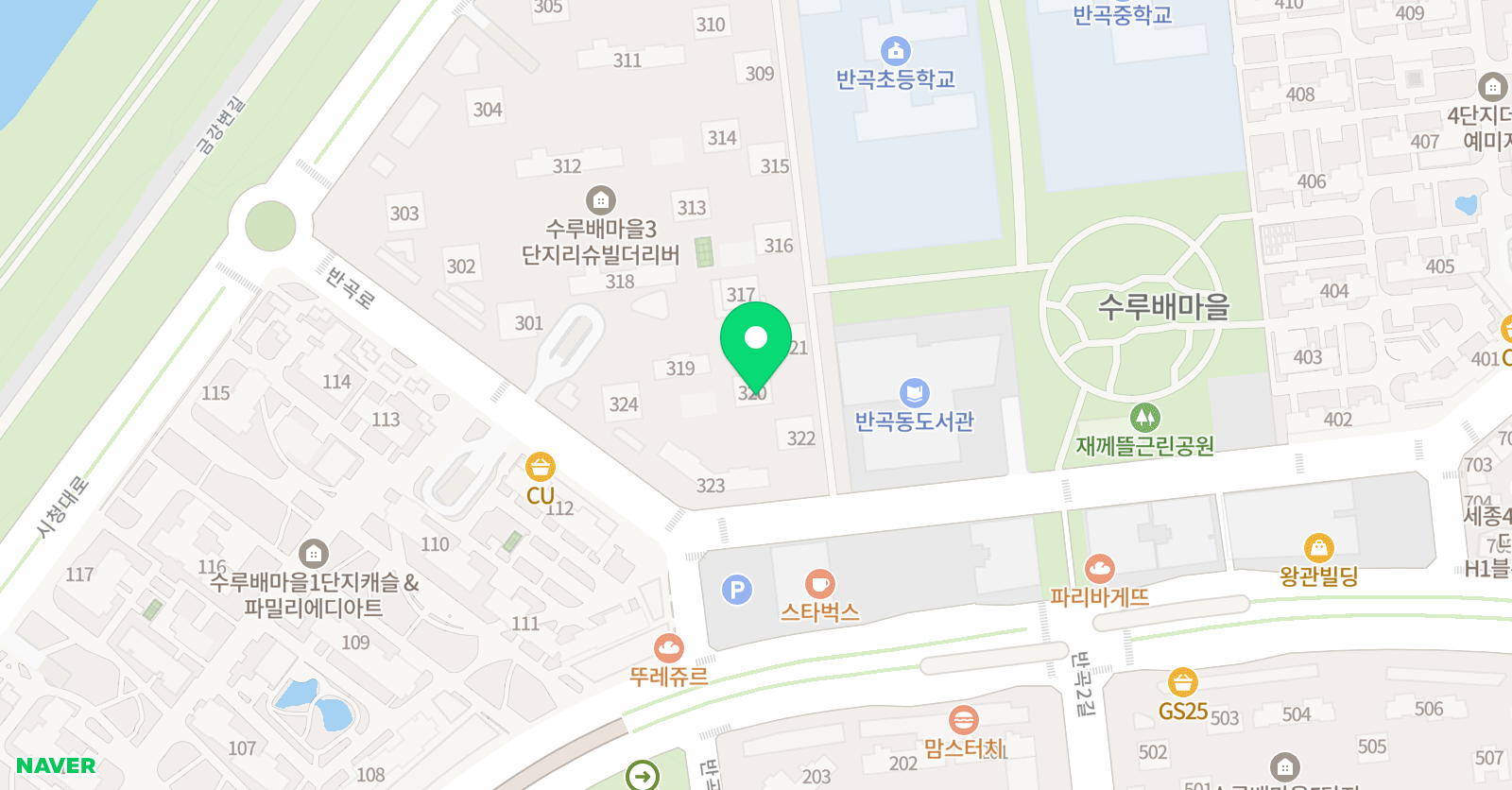 책통클럽 반곡리슈빌센터 위치