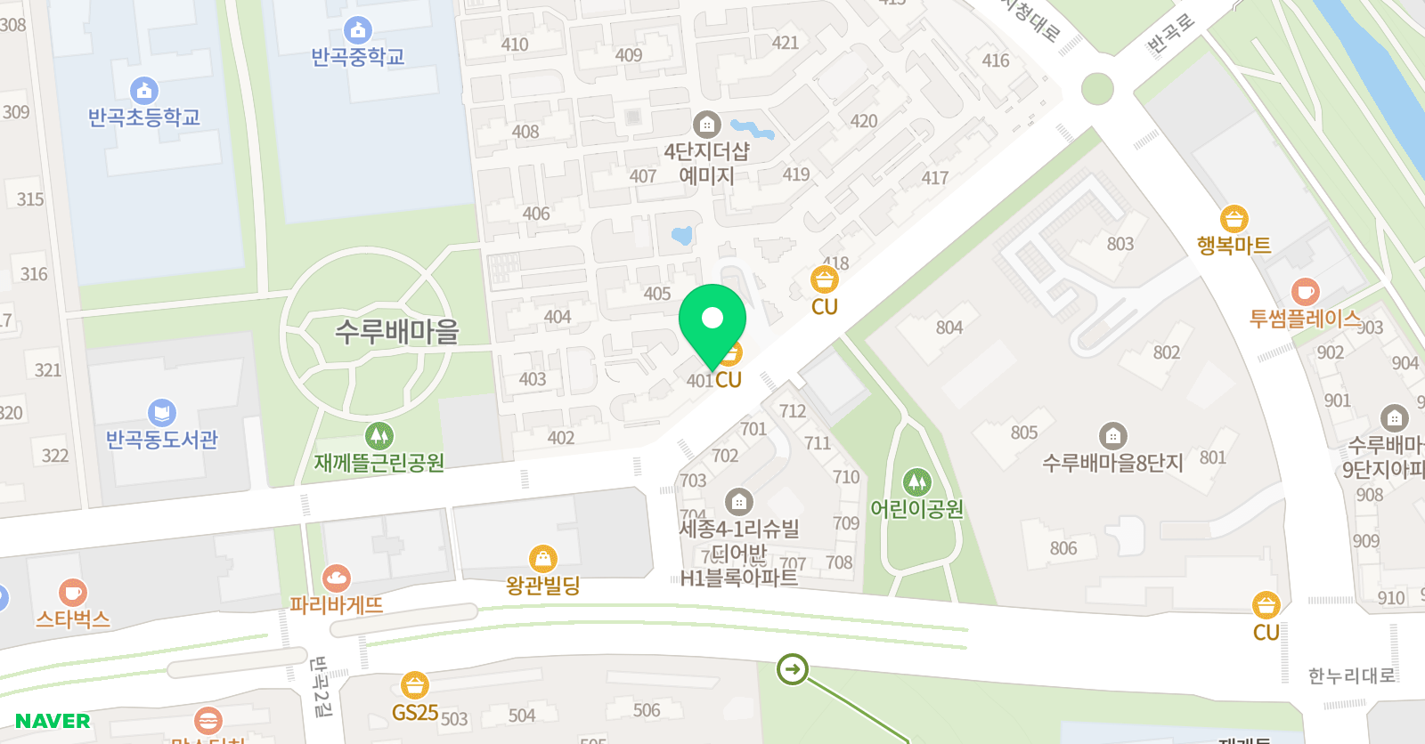 더샵 피아노 음악교습소 위치