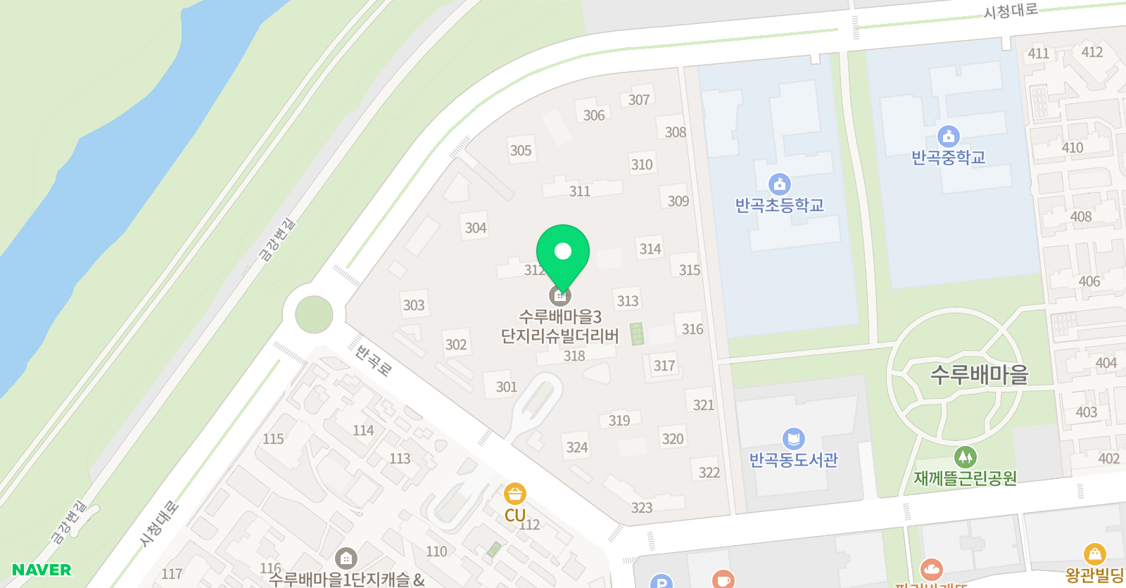 아소비 세종수루배 3단지점 위치