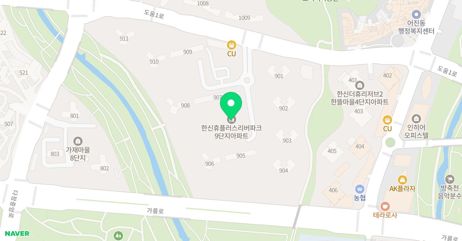 스마트해법영어 세종RiverPark점 위치