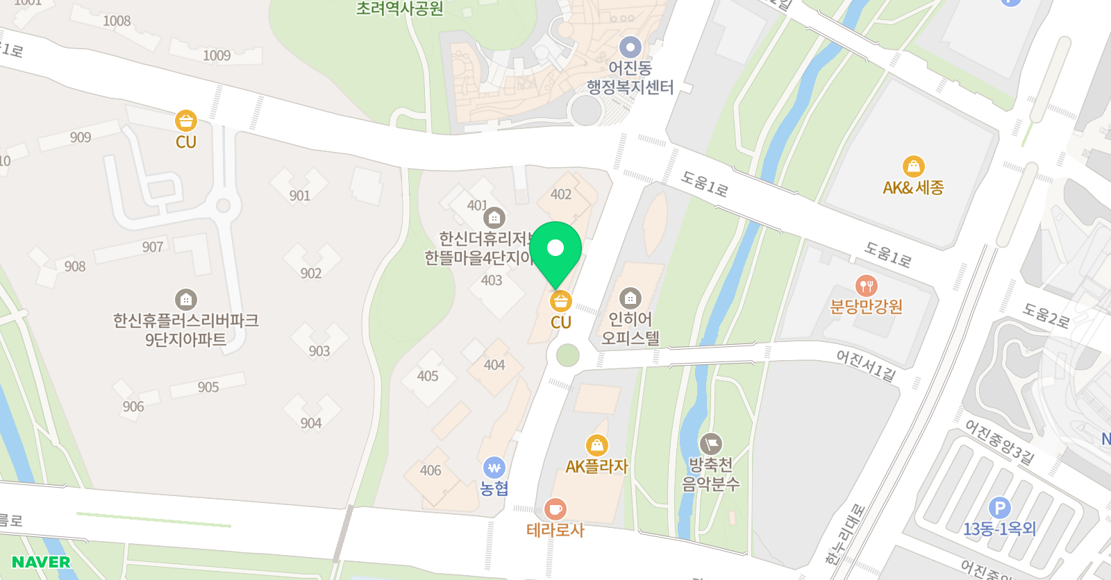 봄봄아뜰리에 위치