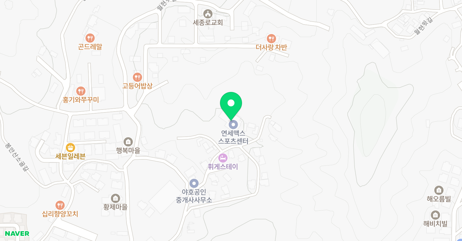 훈민 스포츠클럽 위치
