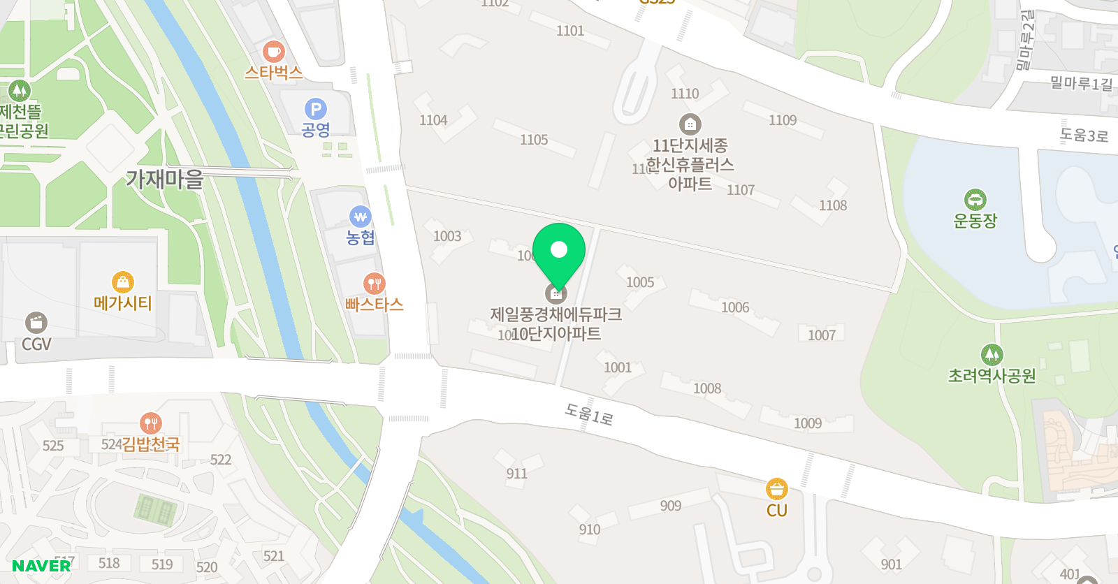 ITC 영어 세종 지점 위치