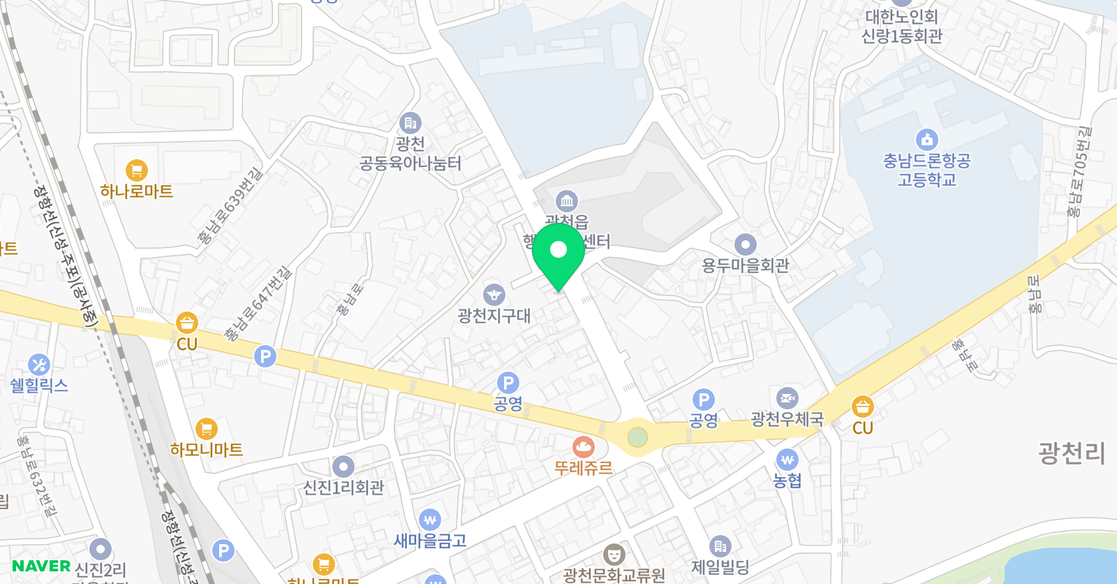 많은물 소리피아노 위치