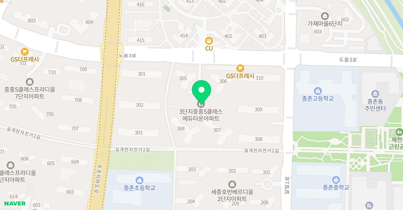 인피니티 수학학원 위치