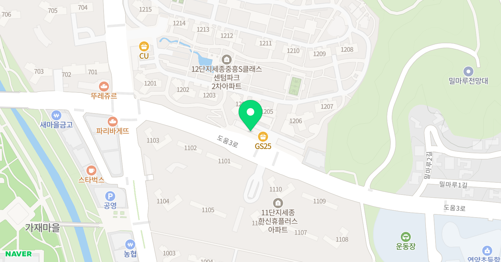 뮤엠 영어 연양초점 위치