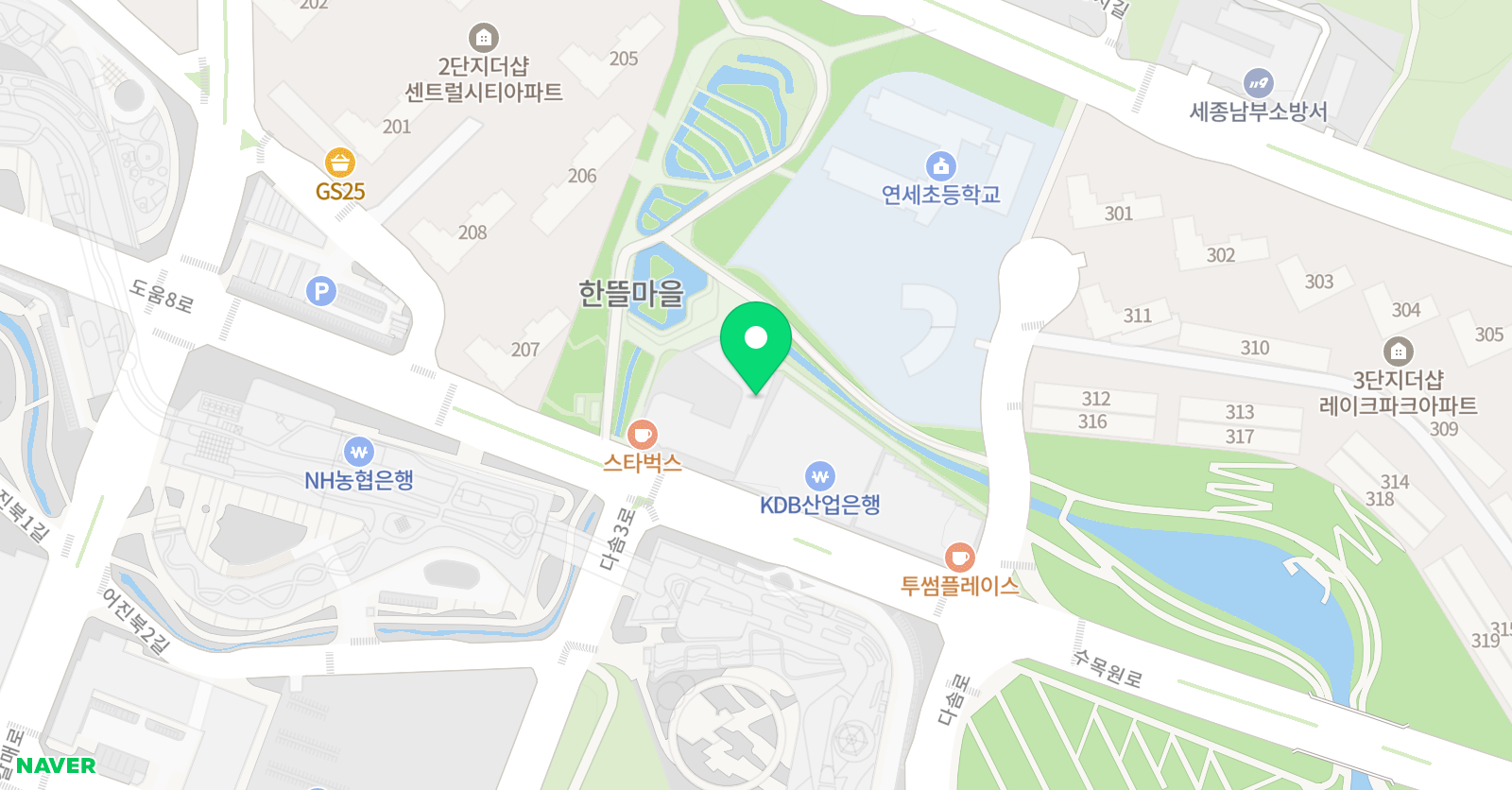 한뜰음악학원 위치