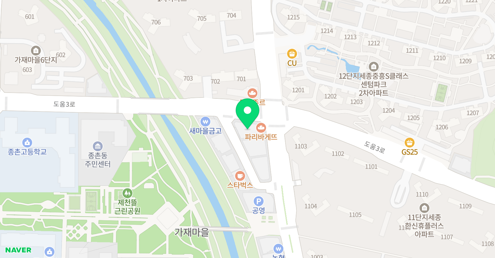 일등 영수학원 위치