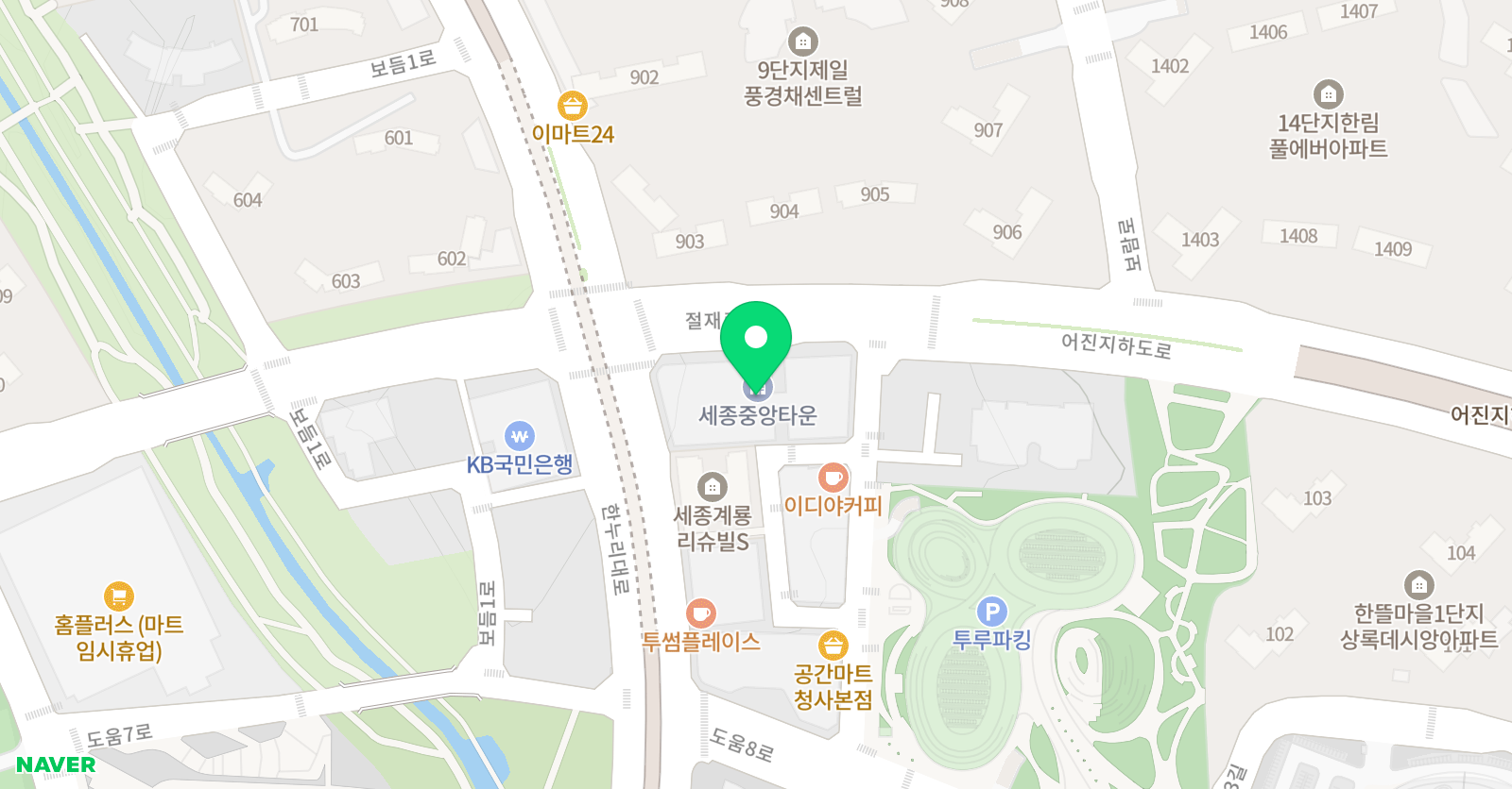JK 세종학원 위치