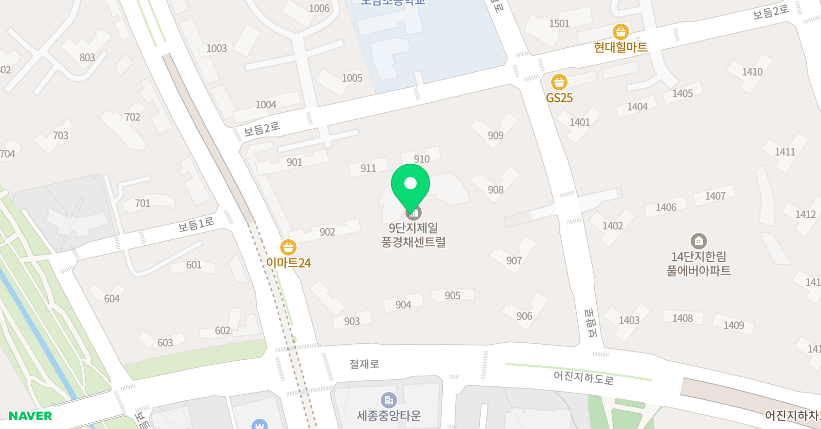 슈퍼거북 도서관 세종점 위치