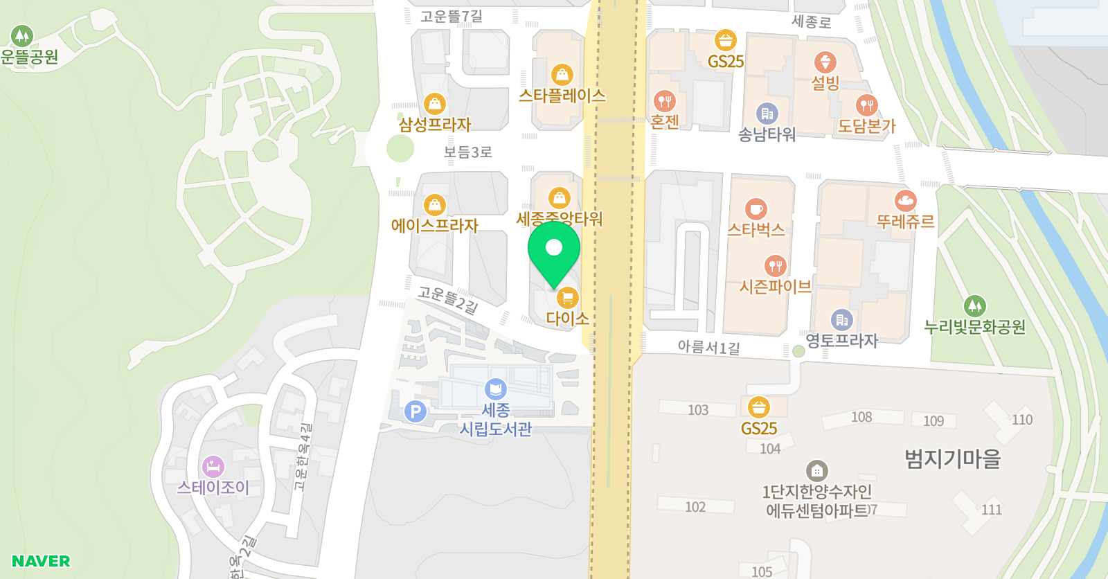 이솔 학원 위치