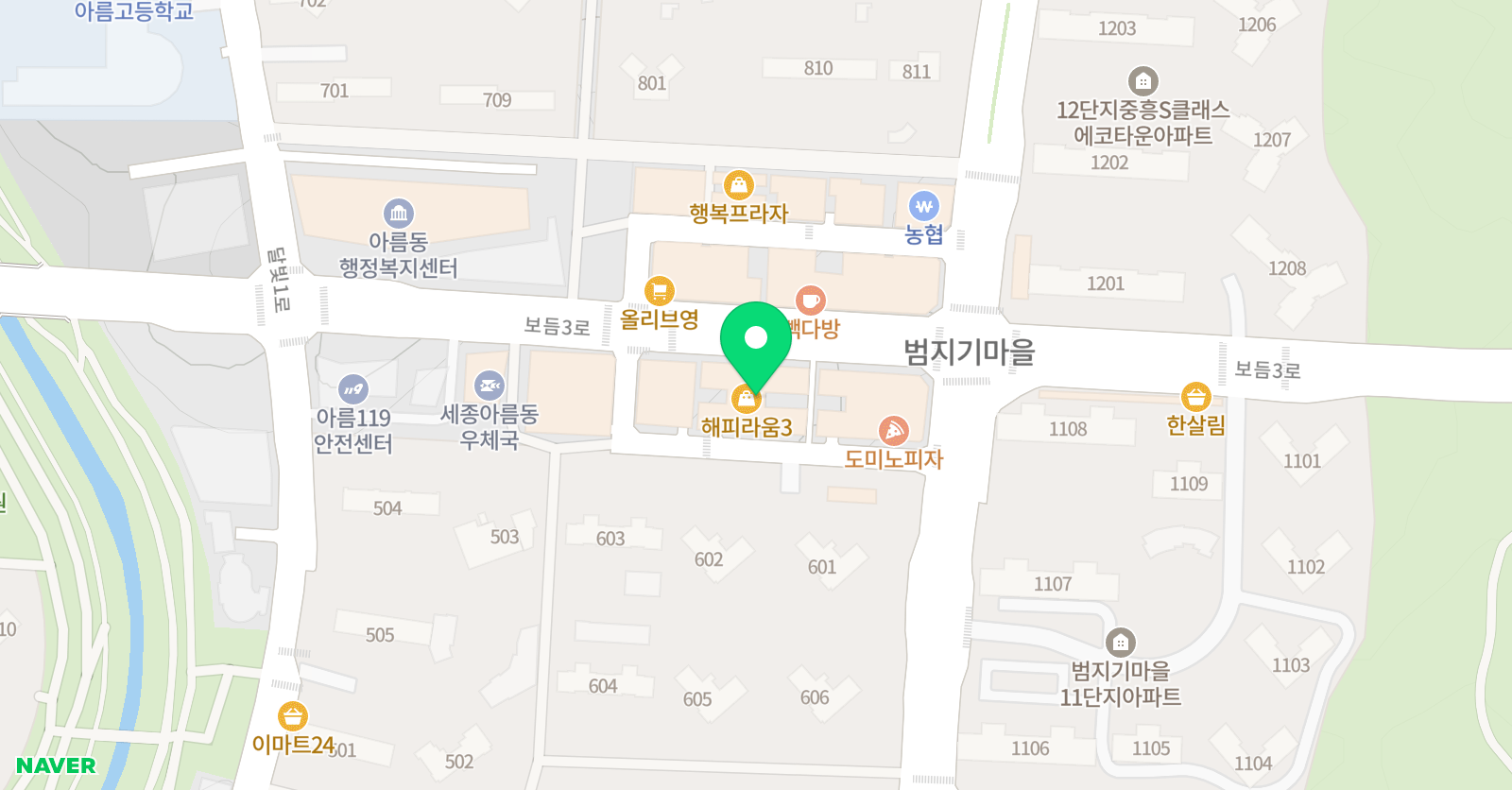 아임샘 생각놀이터 학원 위치