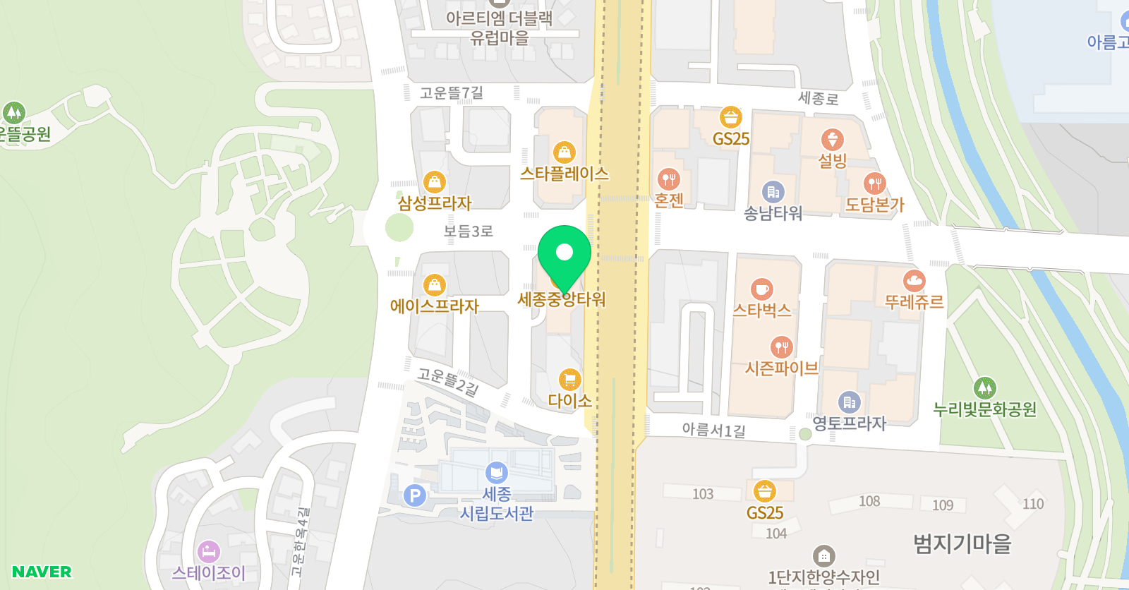 더올림 중등학원 위치