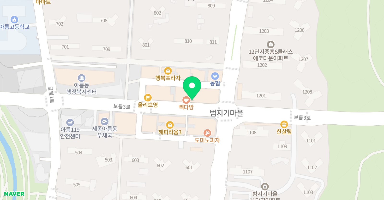 용인대성민 태권도 위치