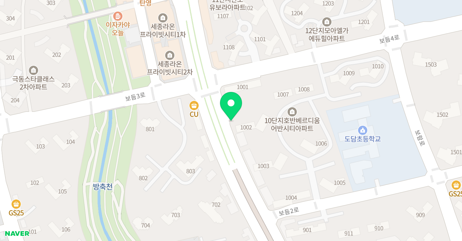 수풀림 수학학원 위치