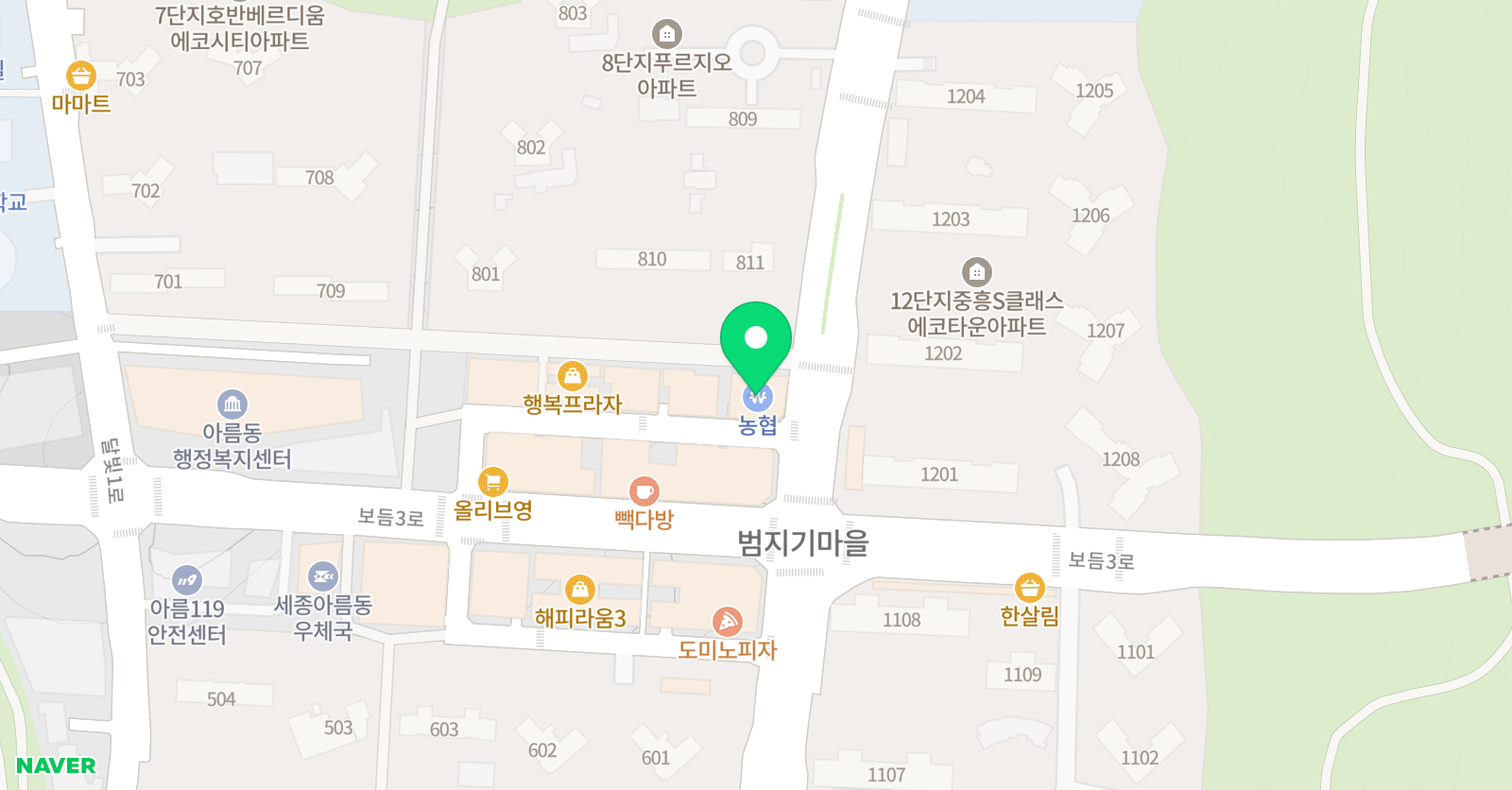 나무 미술학원 위치