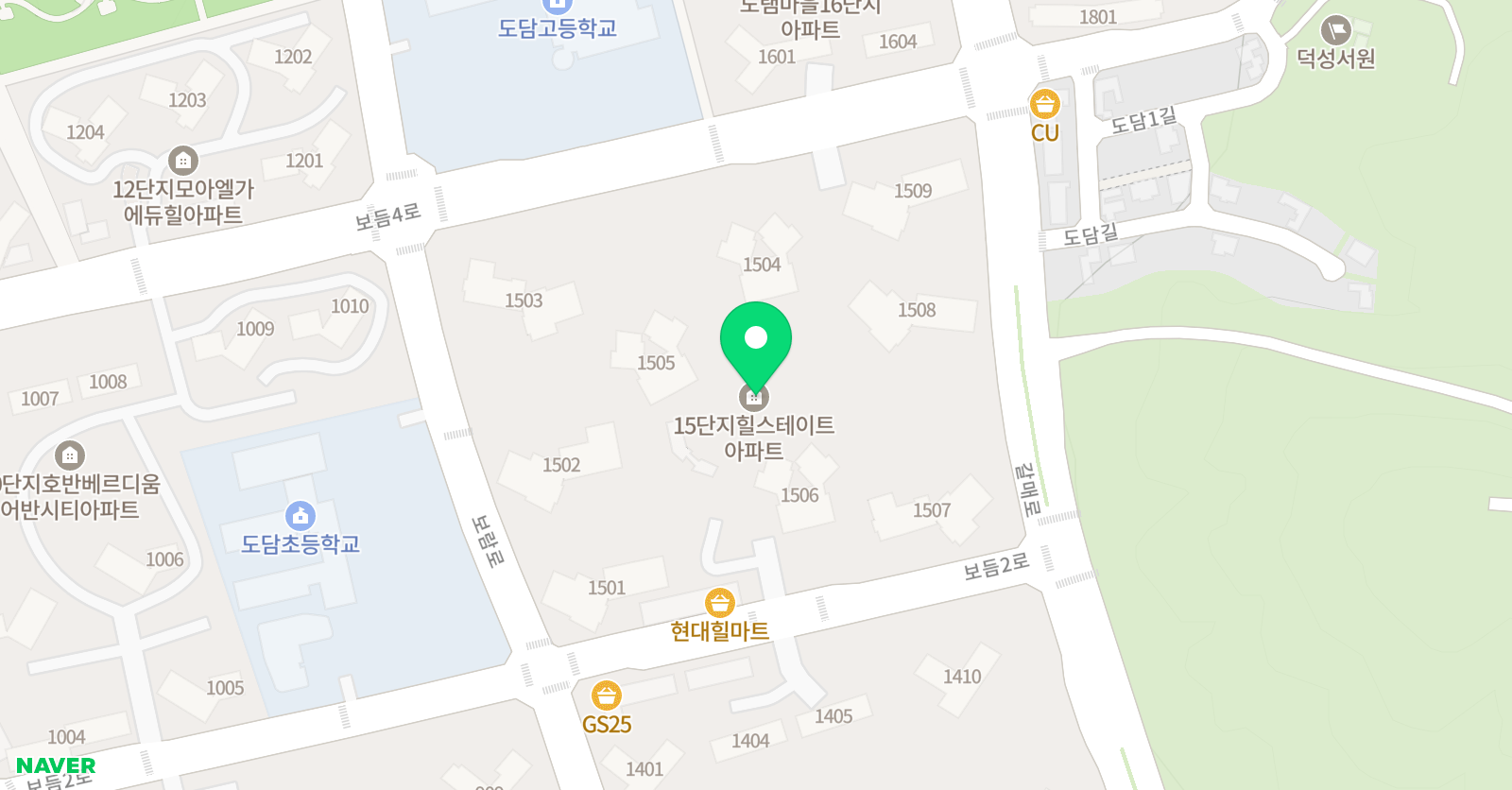 스마트해법 수학학원 세종도담점 위치