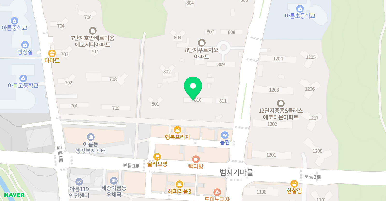 로제타스톤 아름캠퍼스 위치