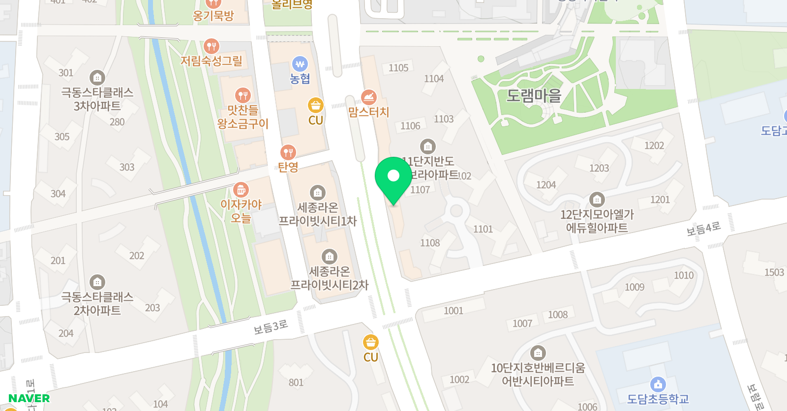 KAGE 영재교육학술원 세종본원 위치