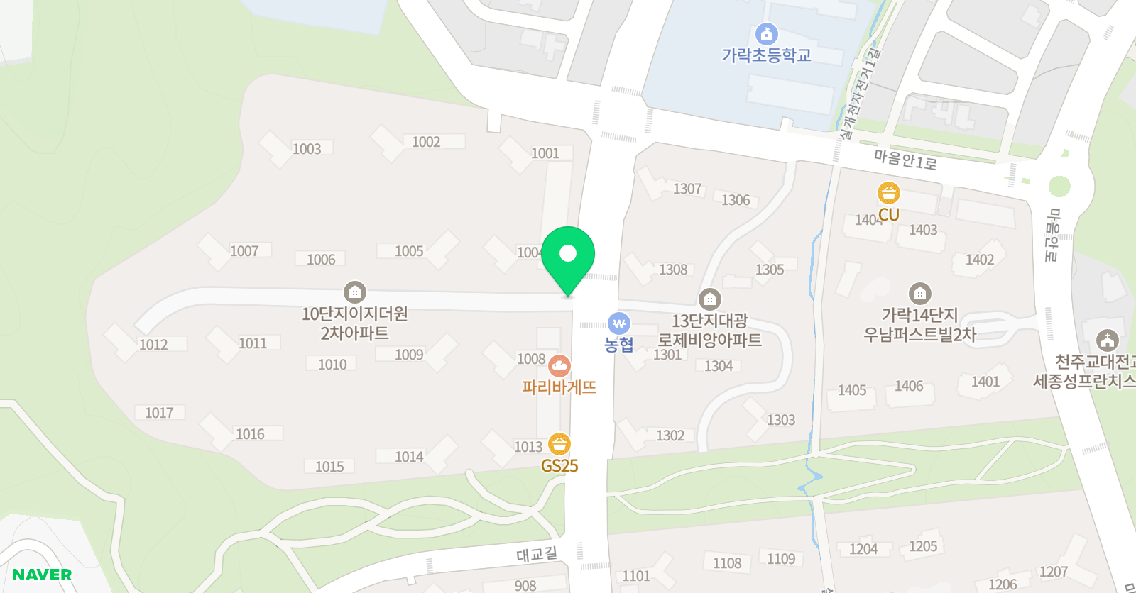 고운동 수학 위치