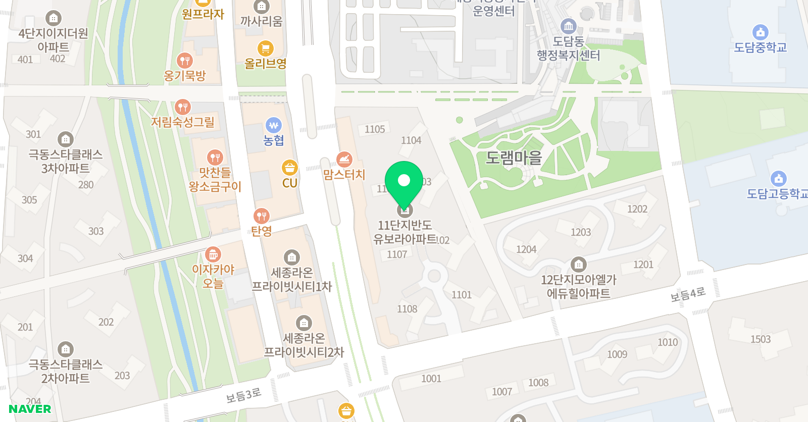 세종조이 음악학원 위치