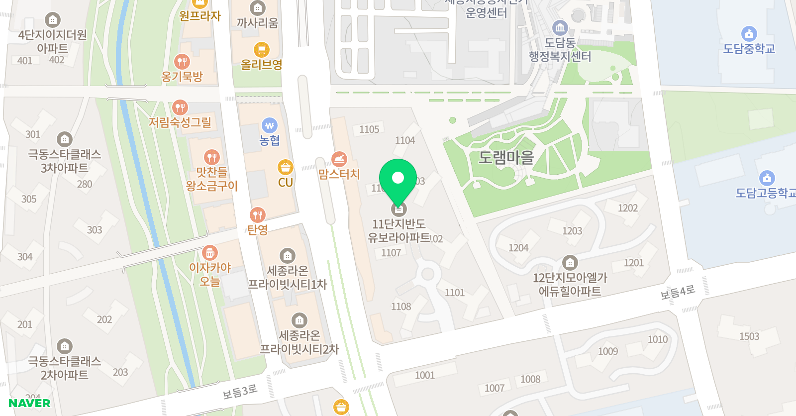 도담 서창 태권도 위치